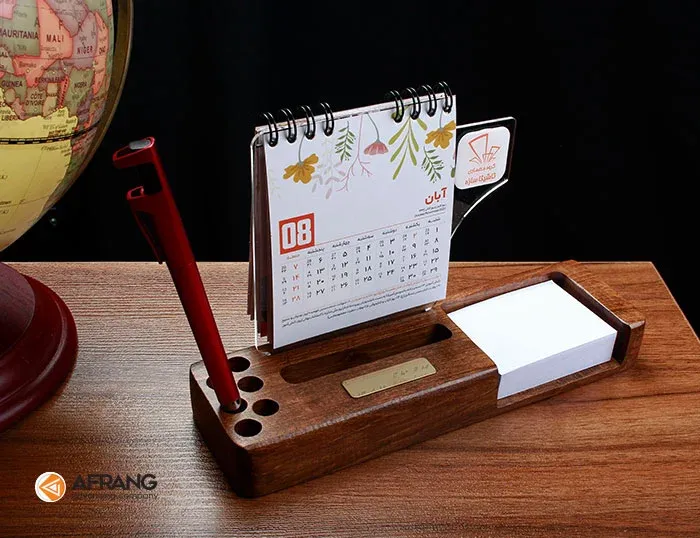 جاقلمی رومیزی چوبی ZA16
