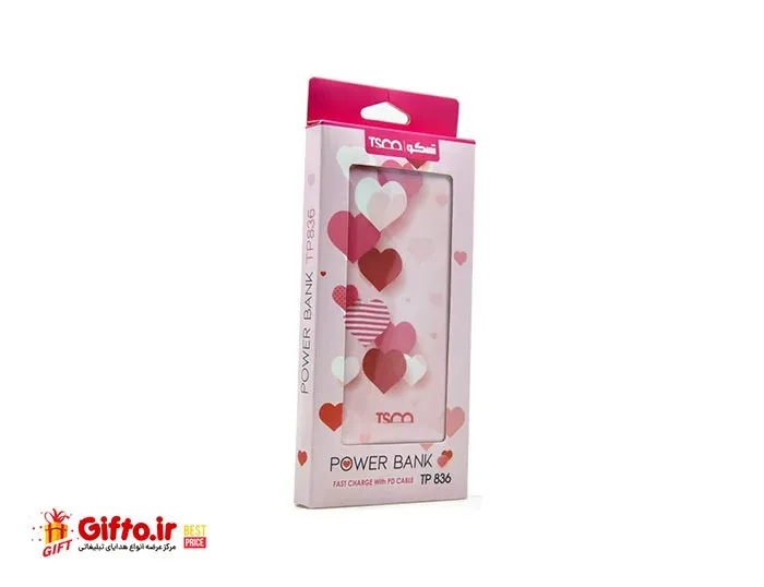 پاور بانک تسکو طرح دار TP-836